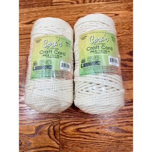NEW 4mm Macrame / Craft cord two skeins (4mm x 400 ft )